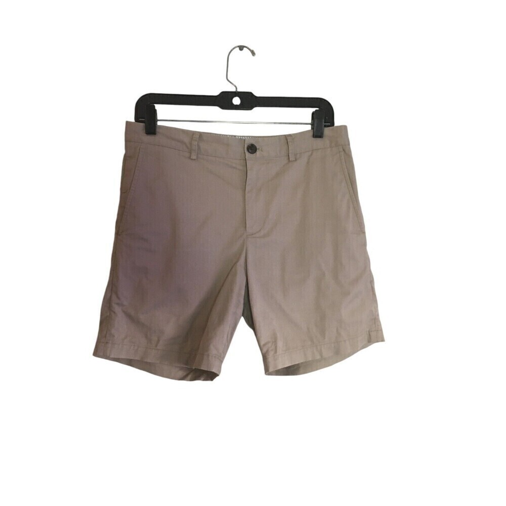 Club Monaco Shorts Men's Size 29 Beige Baxter Fit Cotton Blend